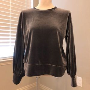 Madewell size small velour top. Never worn
